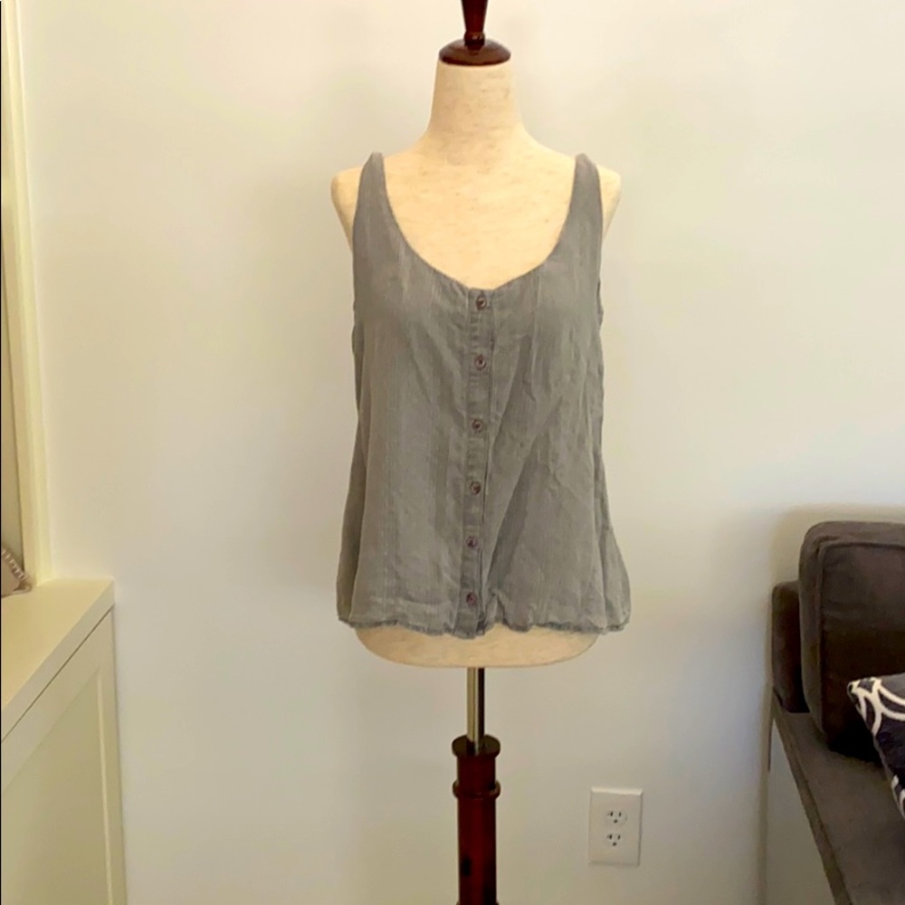 Bella Dahl gray tank top